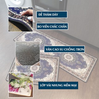 Bộ Đôi Thảm Bếp❤️FREESHIP❤️Thảm Lau Chân
