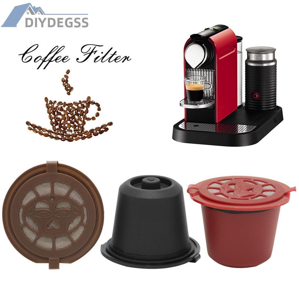 Diydegss2 Reusable Refill Coffee Capsule Filter Shell for Nespresso Coffee Machine