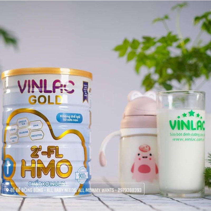 Sữa công thức Vinlac Gold số 1/số 2 lon 900gr cho bé phát triển toàn diện