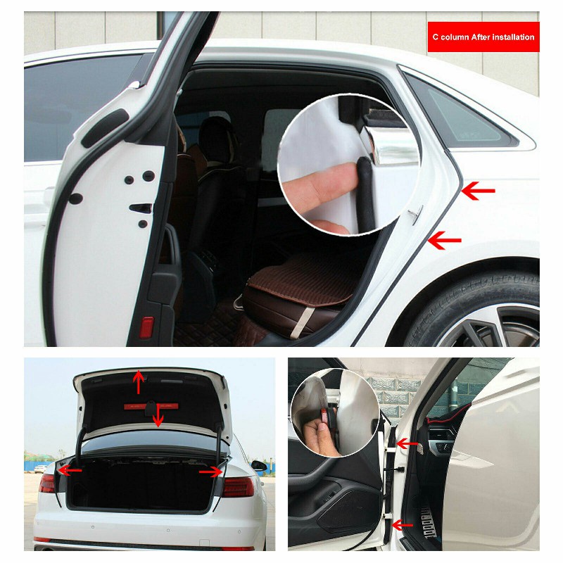 Cuộn Dây Cao Su Dán Mép Cửa Xe Hơi Hình Chữ L 5M 5M Cách Âm Chất Lượng Cao
