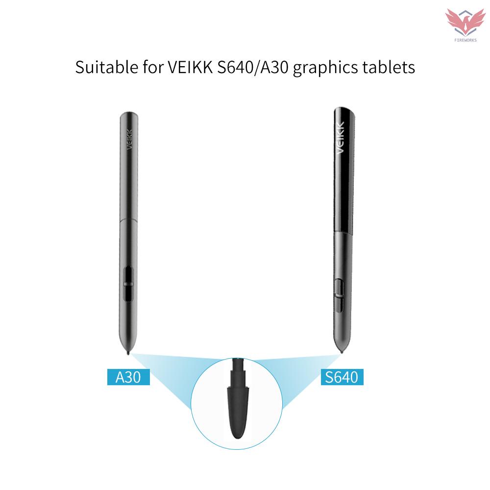 Bộ 10 ngòi bút cảm ứng thay thể chống mài mòn VEIKK S640 A30 VEIKK P001 dành cho máy tính bảng đồ hoạ
