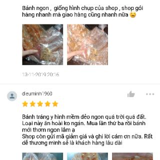 Bánh tráng dẻo tôm cuộn hành phi siêu ngon! 1 BỊCH DÙNG THỬ