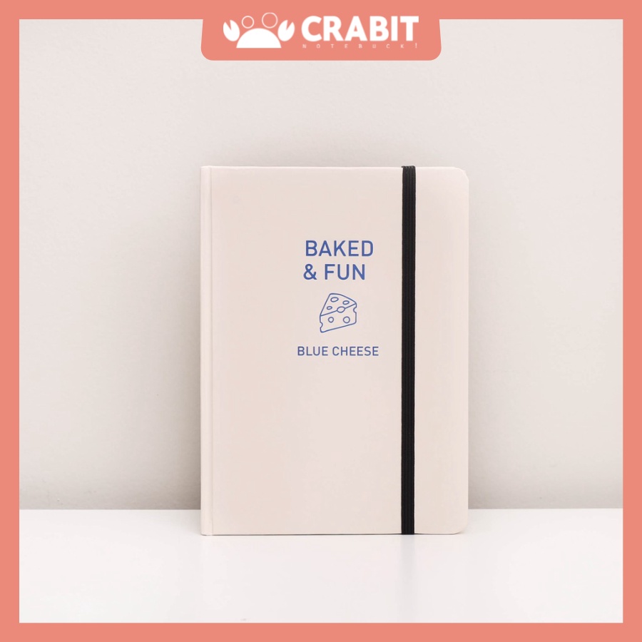 Sổ tay dotgrid 100gsm A5 Crabit - Baked&amp;Fun, sổ ghi chép, làm bullet journal