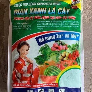 Thuốc Trị Bệnh Cây Sancozeb 800wp Bột Xanh Lá Cây