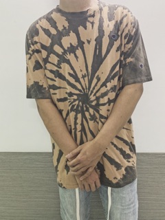 Champion small logo tie dye waxed