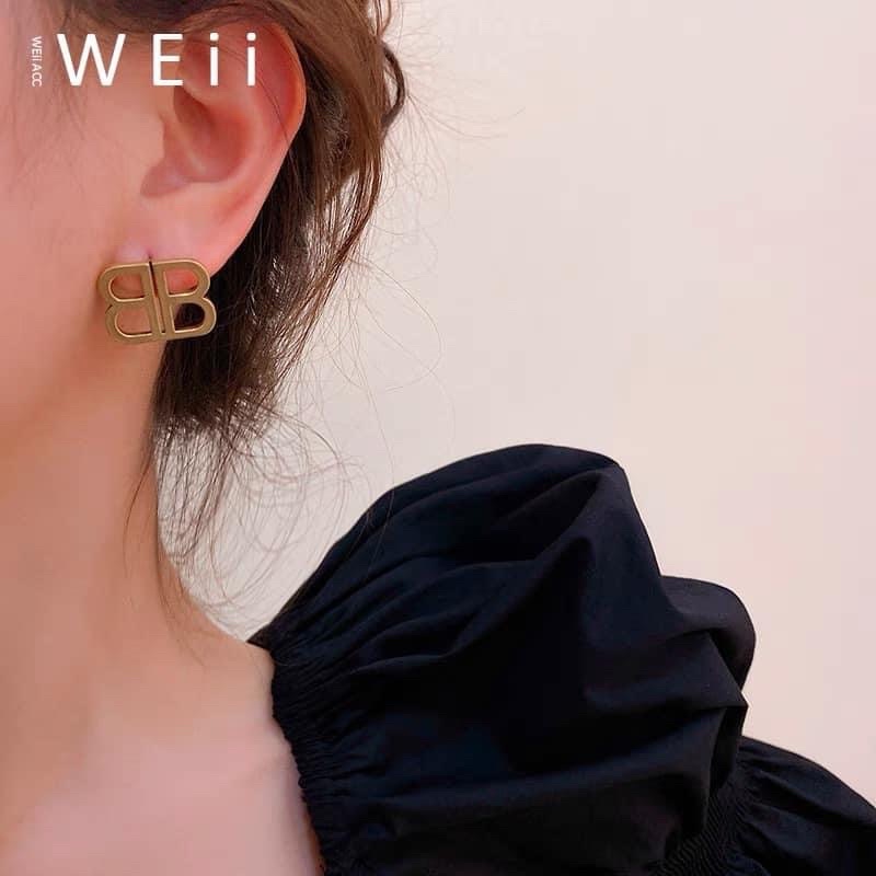 Bông tai chữ BB❤️