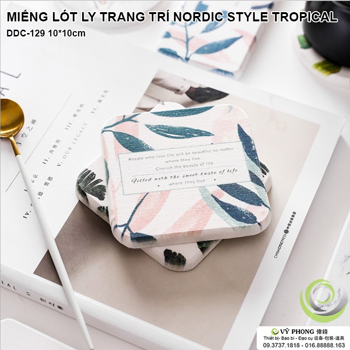 MIẾNG ĐẾ LÓT NHỎ TRANG TRÍ INS TROPICAL STYLE CHỤP ẢNH SẢN PHẨM DDC-129a,b,c,d