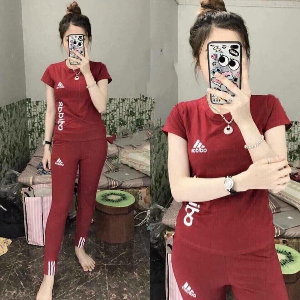 Set Bộ Cotton Quần Dài Phối Chữ Thuê Cực Xinh - Hàng Y HÌnh