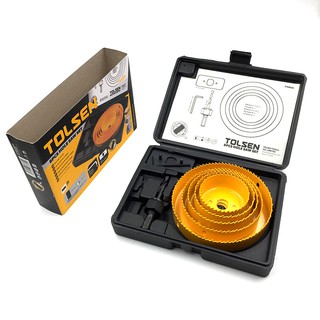 Bộ mũi khoét gỗ và thạch cao tolsen 75869/ 75865/ 75866/ 75867 hole saw set