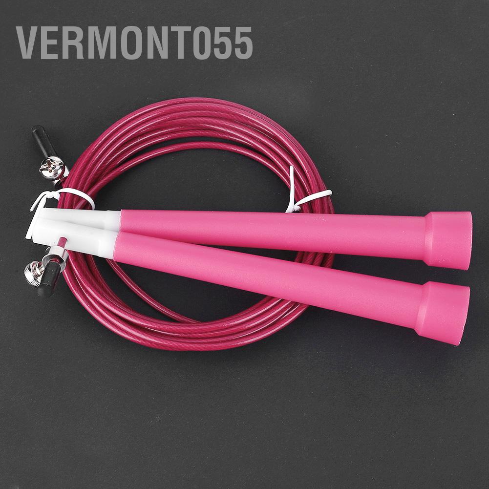 Có thể bán buôn Dây thép có thể điều chỉnh bền bỉ Skipping Jumping Rope cho bài tập rèn luyện thể dục Vermont055 Hàng giao ngay