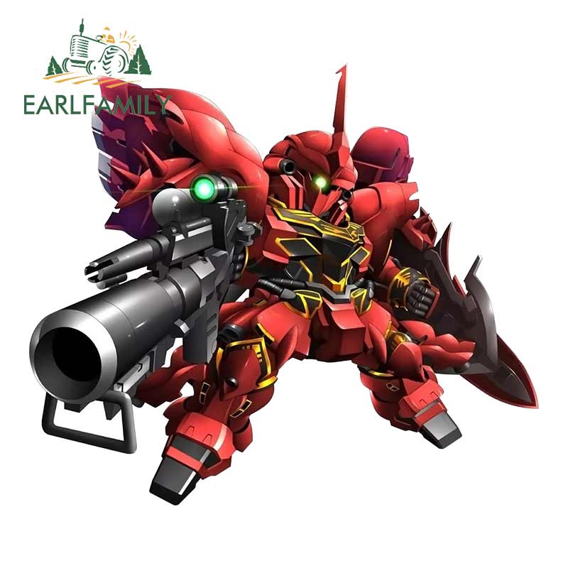 Stickers vinyl Dán Nón Bảo Hiểm / Xe Mô Tô Chống Thấm Nước Kích Thước 13x9.8cm In Hoạ Tiết gundam