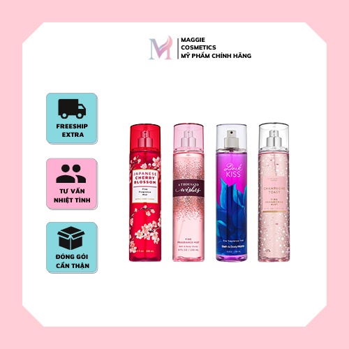 XỊT THƠM TOÀN THÂN BBW BATH &amp; BODY WORKS FRAGRANCE MIST