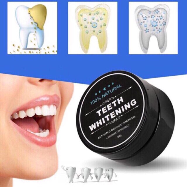 BỘT TRẮNG RĂNG THAN TRE HOẠT TÍNH 100% NATURAL, bột than tre { TEETH WHITENING } - TMZ SHOP - Thymozin 405