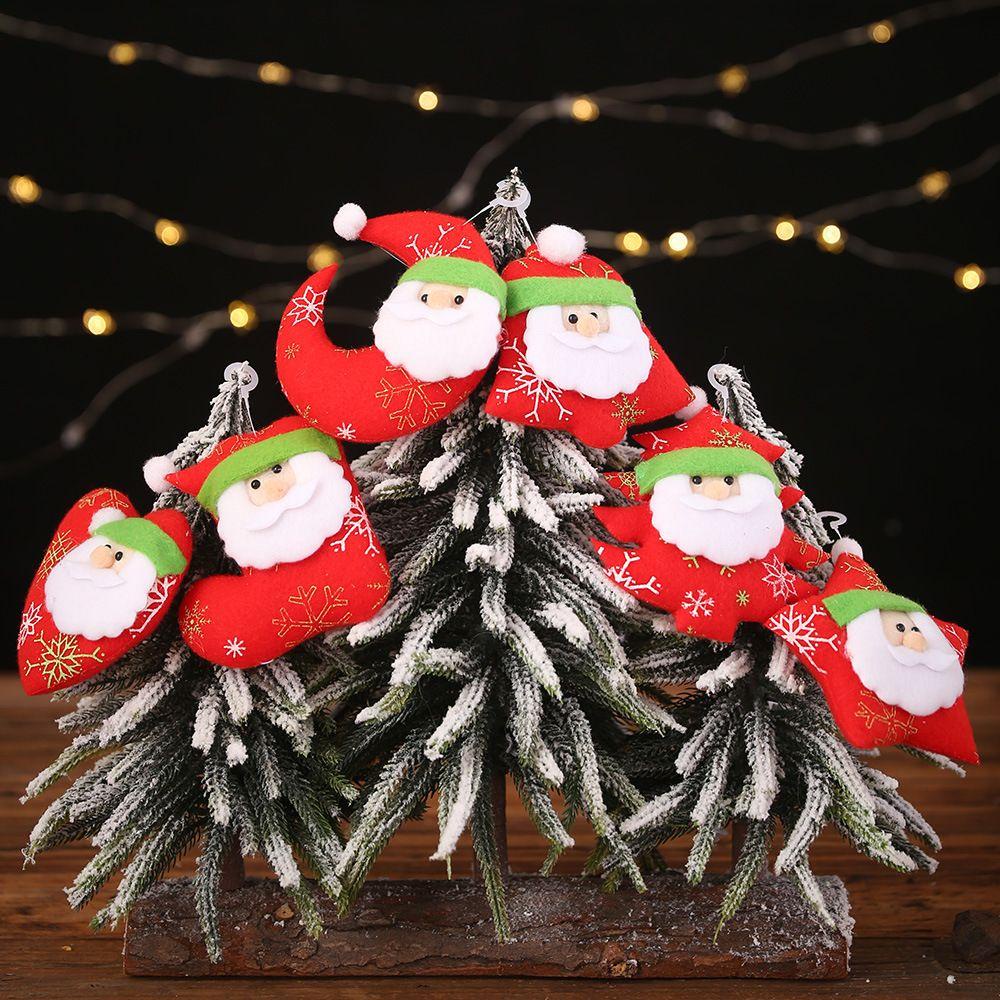 SUENIN Phụ Kiện Treo Trang Trí Cây Thông Giáng Sinh Hình Ông Già Noel Bằng Vải