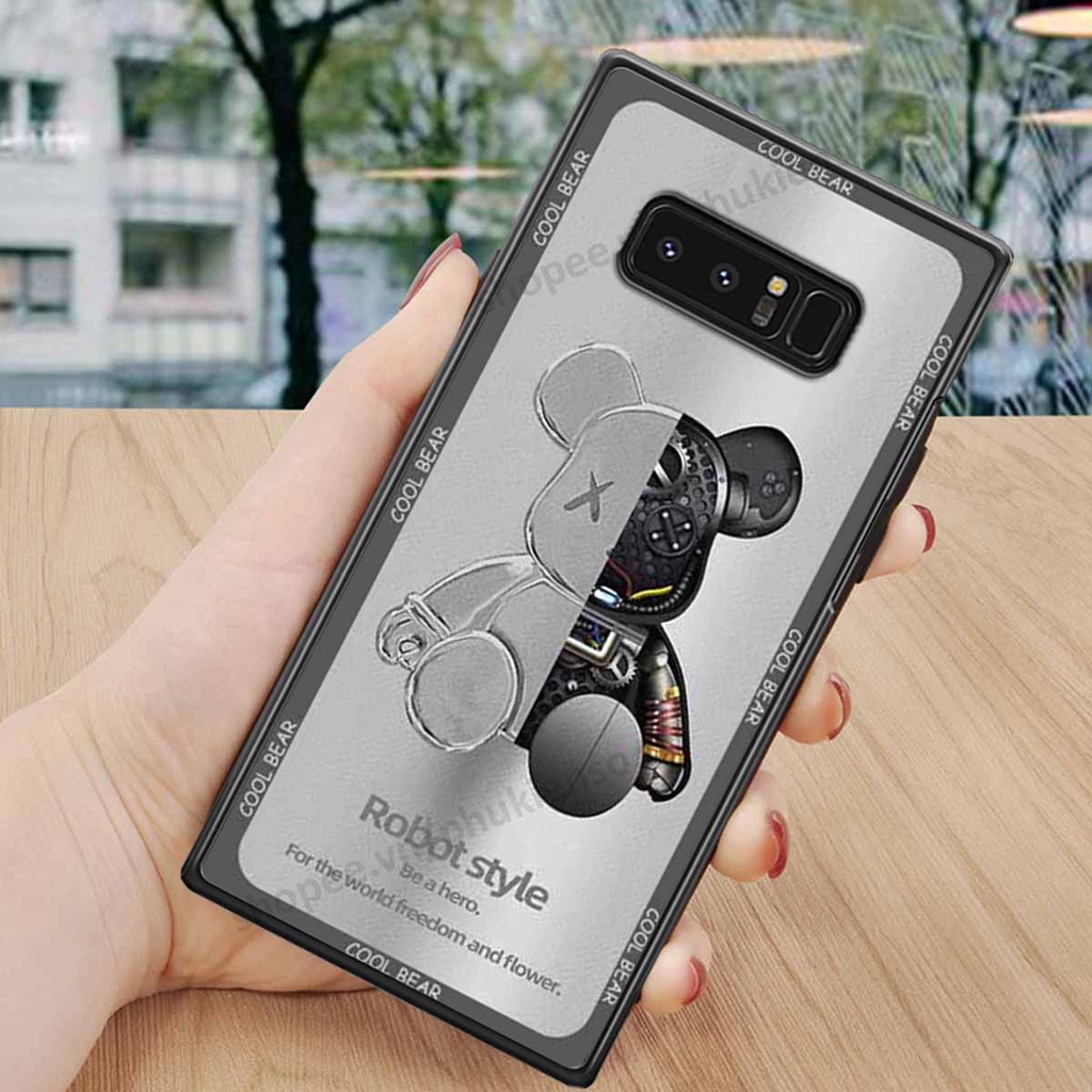 Ốp lưng điện thoại Samsung Note 8 in hình gấu bear, kaws, doremon thời trang, ốp lưng cao cấp chất lượng