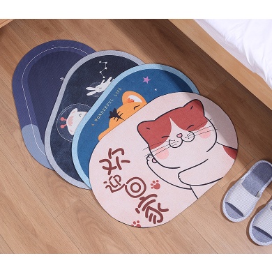 Thảm lau chân Silicon trải sàn siêu thấm hút nước chống trượt cao cấp đế cao su chất siêu dày phòng tắm