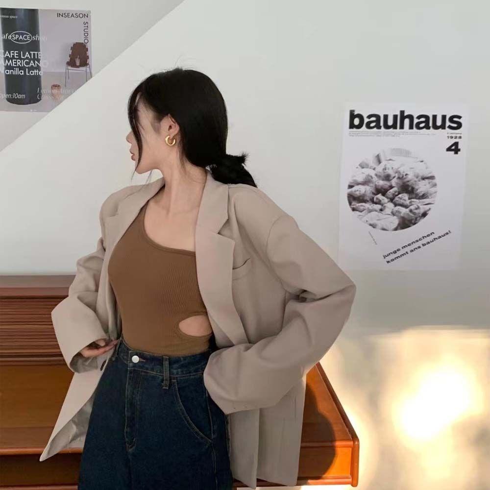 Áo Ngực Crop Top Không Đường May Có Đệm Ngực Sau Lưng Phong Cách Hàn Quốc Dành Cho Nữ