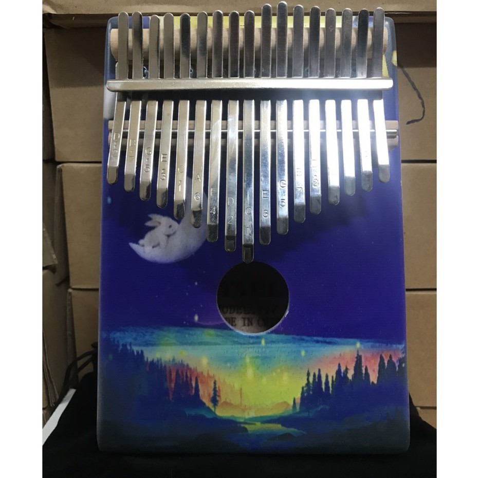 Đàn Kalimba 17 phím Woim gỗ cao cấp magic forest - Thumb Piano 17 keys - HÀNG CÓ SẴN