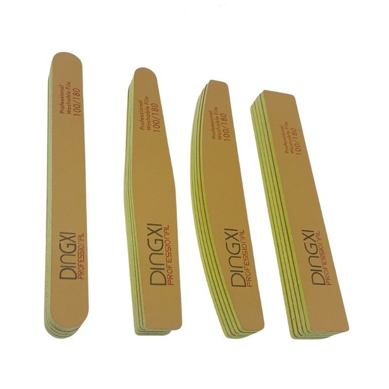 Dũa nhám móng tay DINGXi vàng da bò