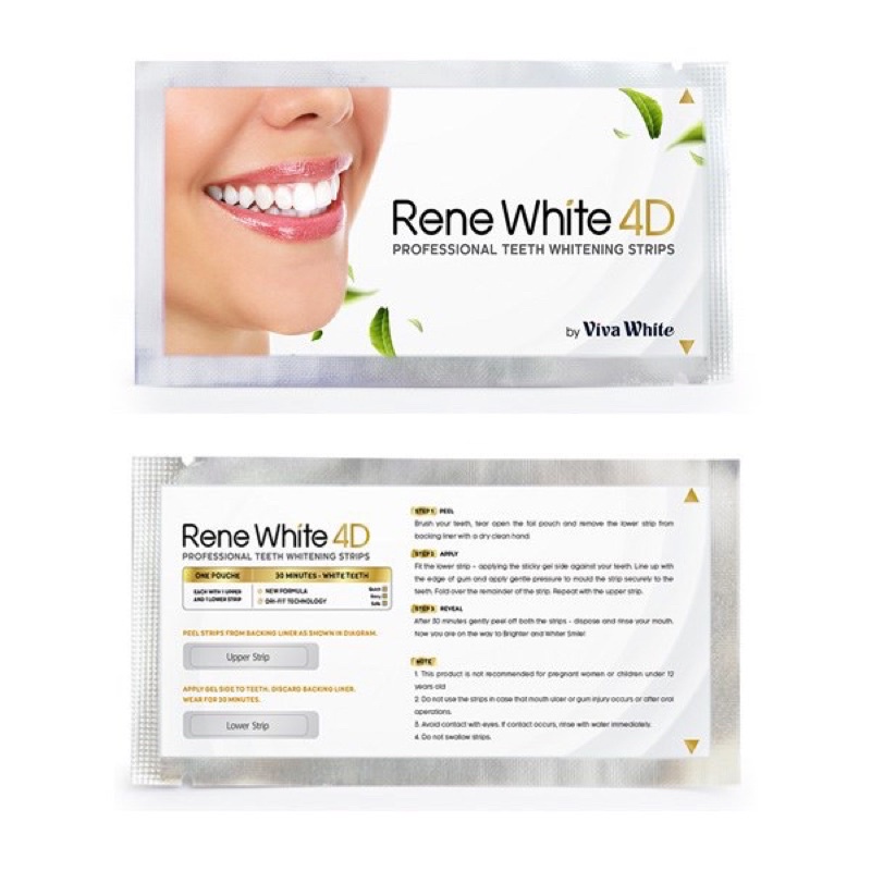 Miếng Dán Trắng Răng RENE WHITE 4D