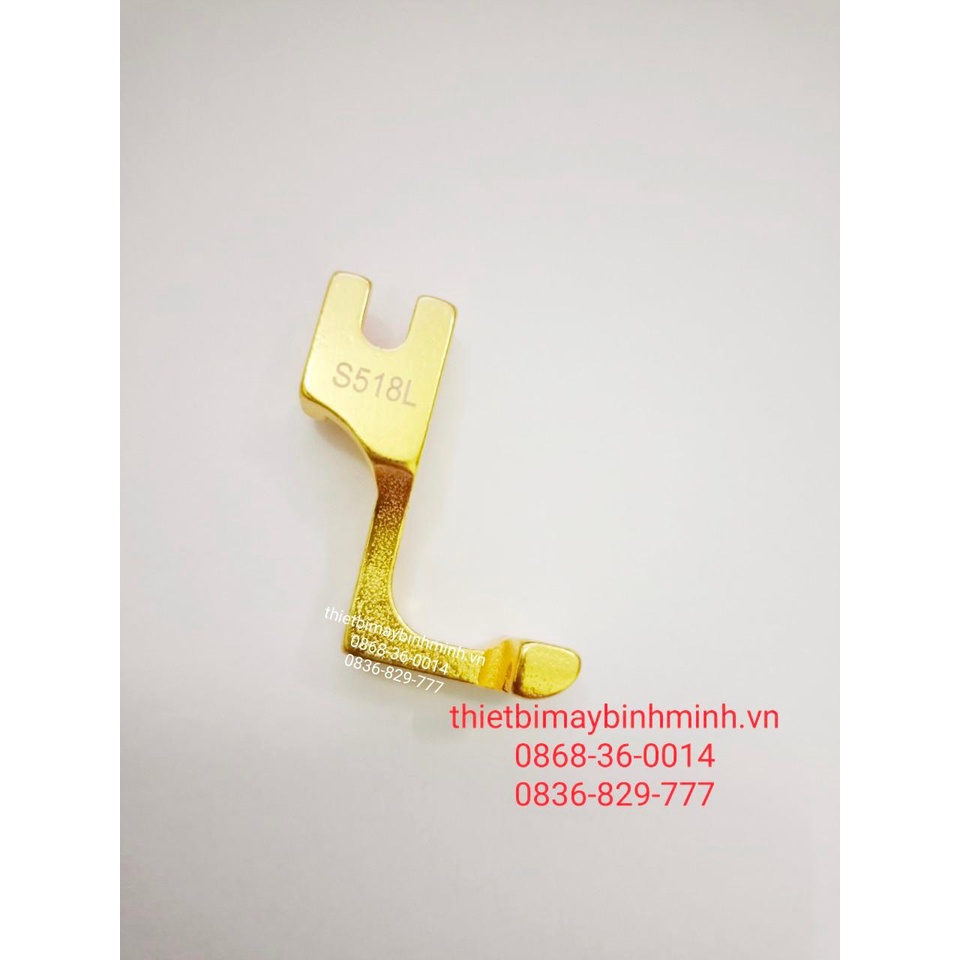 Chân vịt tra khóa hiện đại màu VÀNG (khóa dấu, khóa mí) S518L loại 1