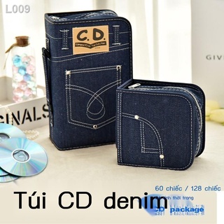 Đĩa lưu trữ và đóng gói túi video clip thời trang denim CD hộp áo khoác
