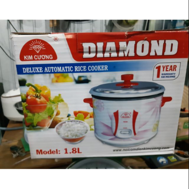 Nồi Cơm Điện Tự Động Kim Cương 1.8 lít.