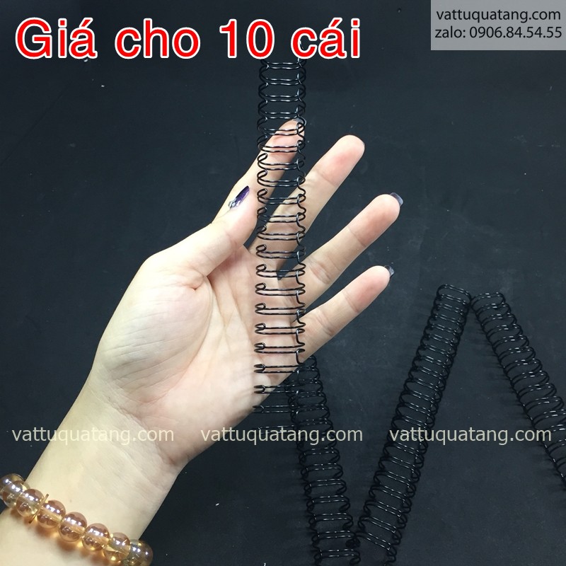 Lò xo sổ tay size gần A5 10 cái/bịch . 21 lỗ