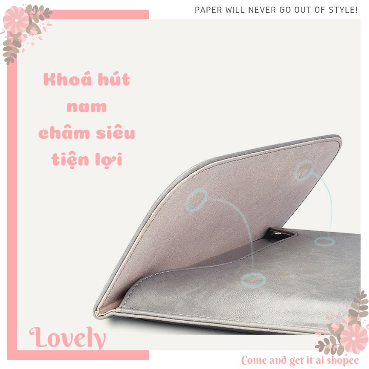 Túi chống sốc bao da Laptop / Macbook cao cấp 13,3 14 15,6 inch PU01 - Bảo Hành 1 Năm I Đựng Bao Da Nam Nữ II 2022