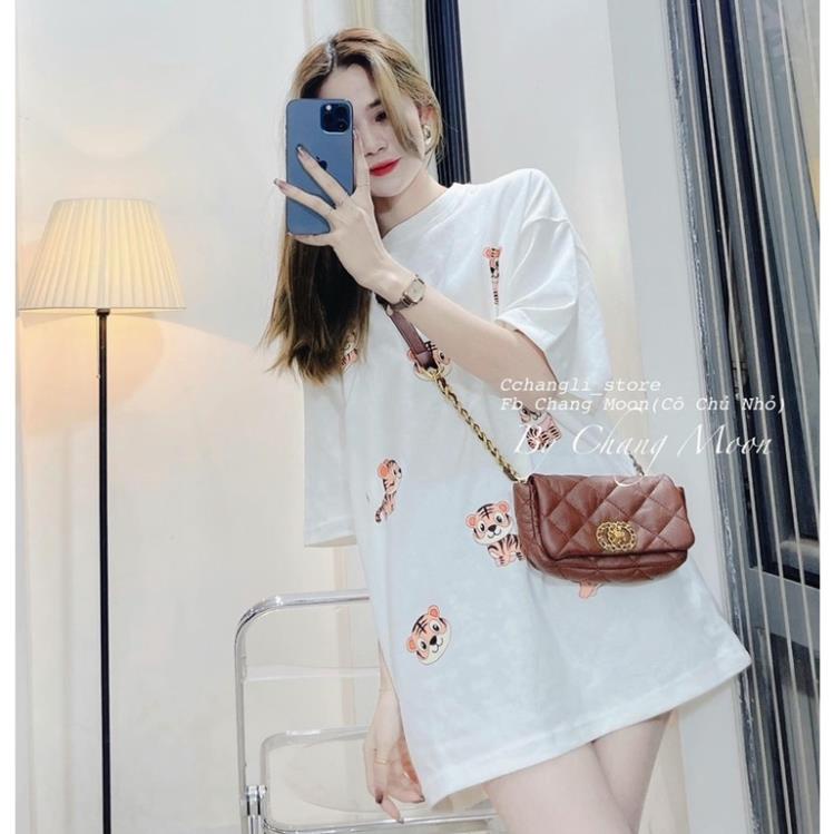 [XẢ KHO] [Hàng Có Sẵn,Ảnh Thật]Áo Thun Form Thụng Tay Lỡ Unisex-Phông Cổ Tròn Ulzzang In Hình Hổ Hottrend 2022