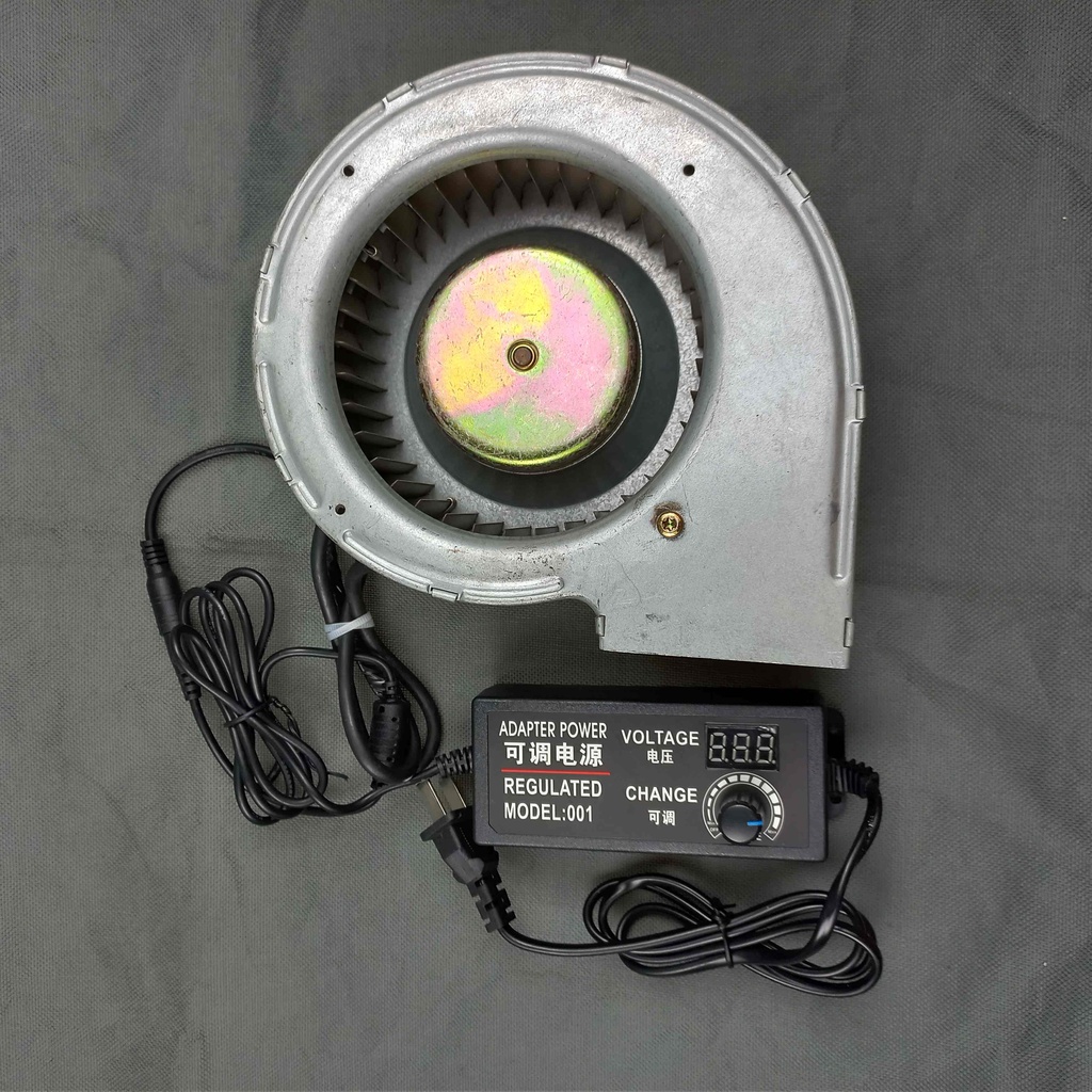 Combo Quạt Sò Ly Tâm EBM24V G1G133-DE19-15 + Nguồn Điều Chỉnh 9V-24V 3A  | Quạt EBM 24V | Quạt Sò Ly Tâm 24V