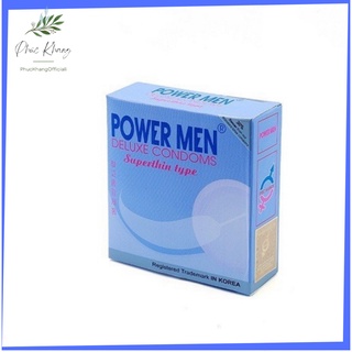Bao cao su Power Men Super Thin siêu mỏng, hộp 3 chiếc