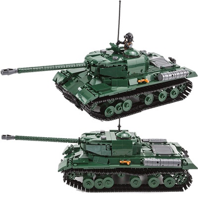 Đồ chơi lắp ráp Xe Tăng Liên Xô IS-2, Sluban B0979 Russy Tank, Xếp hình thông minh, Mô hình Xe Tăng