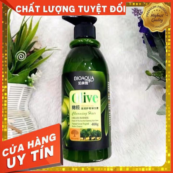 Bộ Dầu OLIVE Bioqua siêu mượt tóc và phục hồi hư tổn ngăn rụng tóc | BigBuy360 - bigbuy360.vn