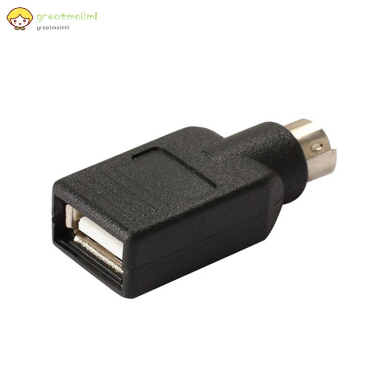 GM Cáp Chuyển Đổi Usb Sang Ps2 Ps / 2 Cổng Cho Chuột / Bàn Phím Đen