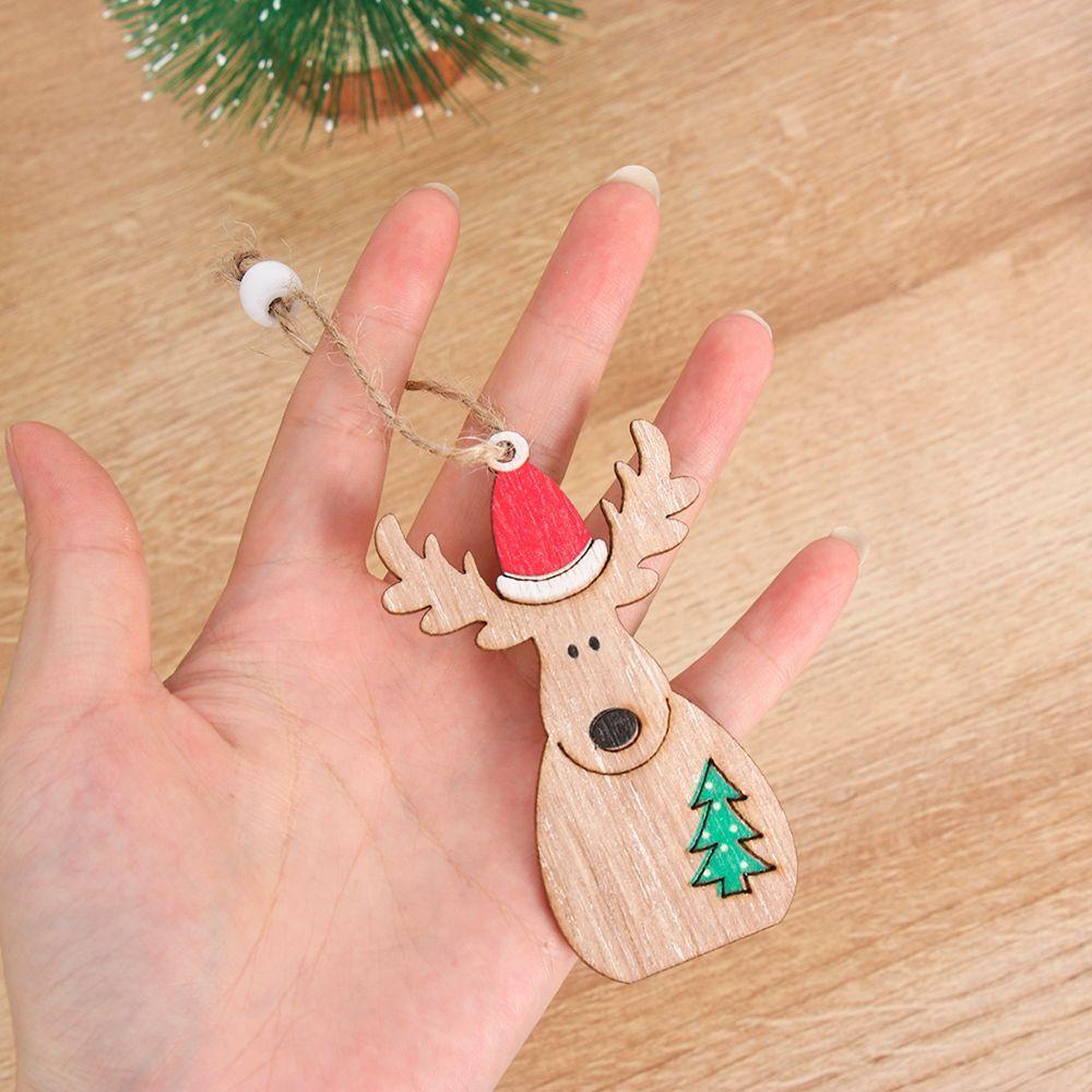 LONTIME Phụ Kiện Treo Trang Trí Cây Thông Noel Bằng Gỗ