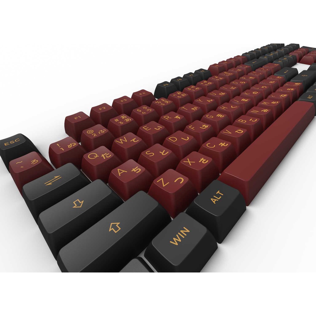 Keycap Cho Bàn Phím Cơ Akko Set – Red &amp; Blue Samurai (PBT Double-Shot/ASA profile/226 nút) | Ezpc