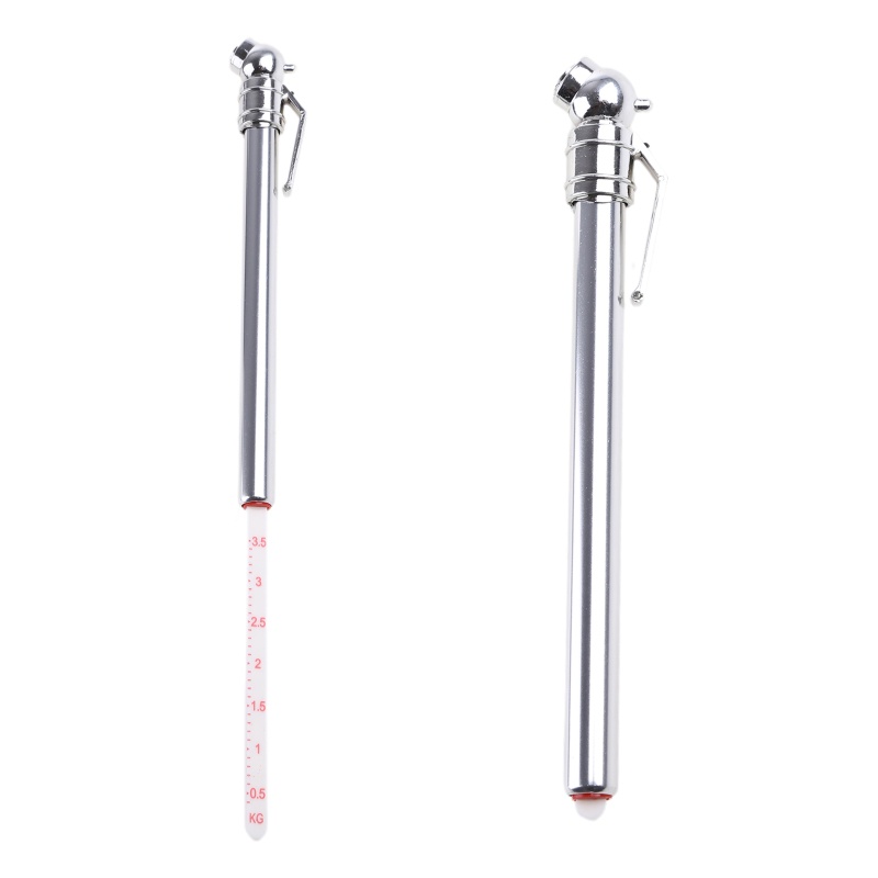 Đồng Hồ Đo Áp Suất Lốp Xe Hai Đầu Bằng Thép Không Gỉ 10-75psi