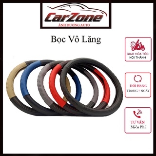 Bọc vô lăng ô tô bằng da - bọc vô lăng da pu cao cấp ver2 - không bám vân tay – size 38
