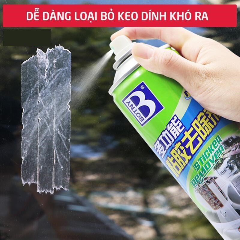 Chai Xịt Tẩy Keo Remove Of Stickers 450ml, tẩy vết băng dính, tẩy dễ dàng đồ nội thất, nhựa đường bám trên ô tô