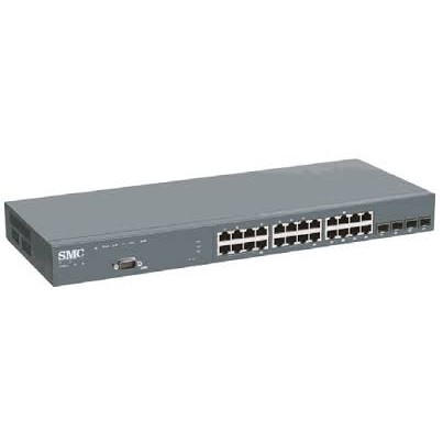 Bộ chuyển mạch managed switch layer2 24port 10/100Mbps 2GBIC port SFP (SMC6128L2)