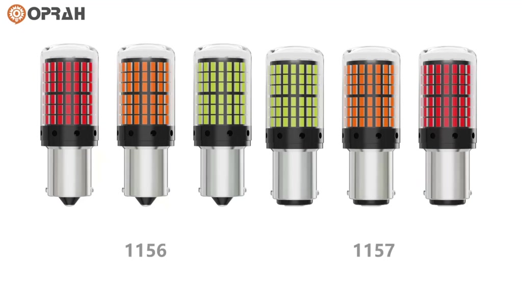 2Set Đèn Pha LED 1156 BA15S P21W / 1157 BAY15D / 7440 w21w / 7443 w21 5w Cho Xe Hơi