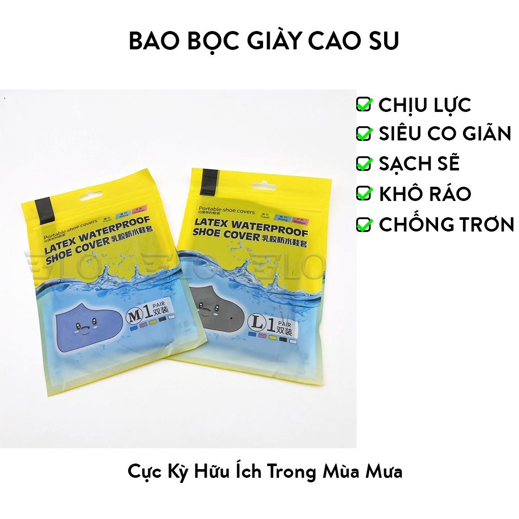 Bọc Giày Đi Mưa , Bọc đi mưa cho giày dạng ủng Bằng Silicon Chống Thấm Nước Cho Nam và Nữ, để chống trơn trượt