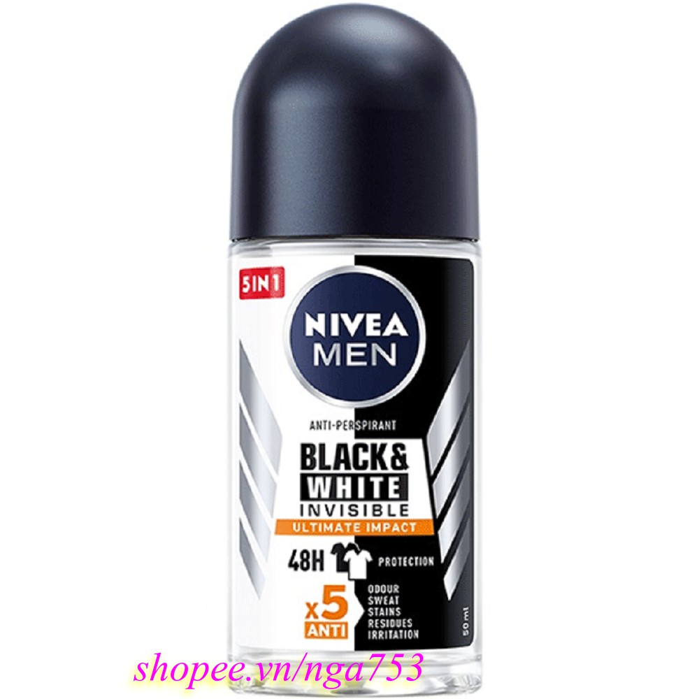 Lăn Khử Mùi Nivea Nam 50ml Ngăn Vệt Ố Vàng 100% chính hãng. shop 99k cung cấp và baỏ trợ.