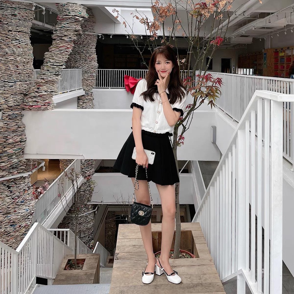 Sandal cao gót Miu Miu nơ nhỏ gót vuông 7p