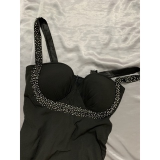 Đầm đen dây sexy size S thanh lý