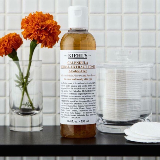 Nước hoa hồng Kiehls Calendula Deep Cleansing Foaming Face Wash (Made in Usa)