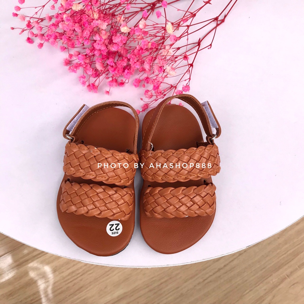 Sẵn Dép Sandal Dép Quai Hậu Hai Quai Ngang Tết Cực Xinh Cho Bé Gái 1-3 Tuổi K114