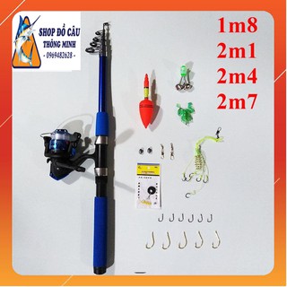 Bộ cần câu máy giá rẻ - Tặng bộ phụ kiện câu trị giá 50k - trọn bộ cần câu máy giá rẻ, bộ cần câu máy