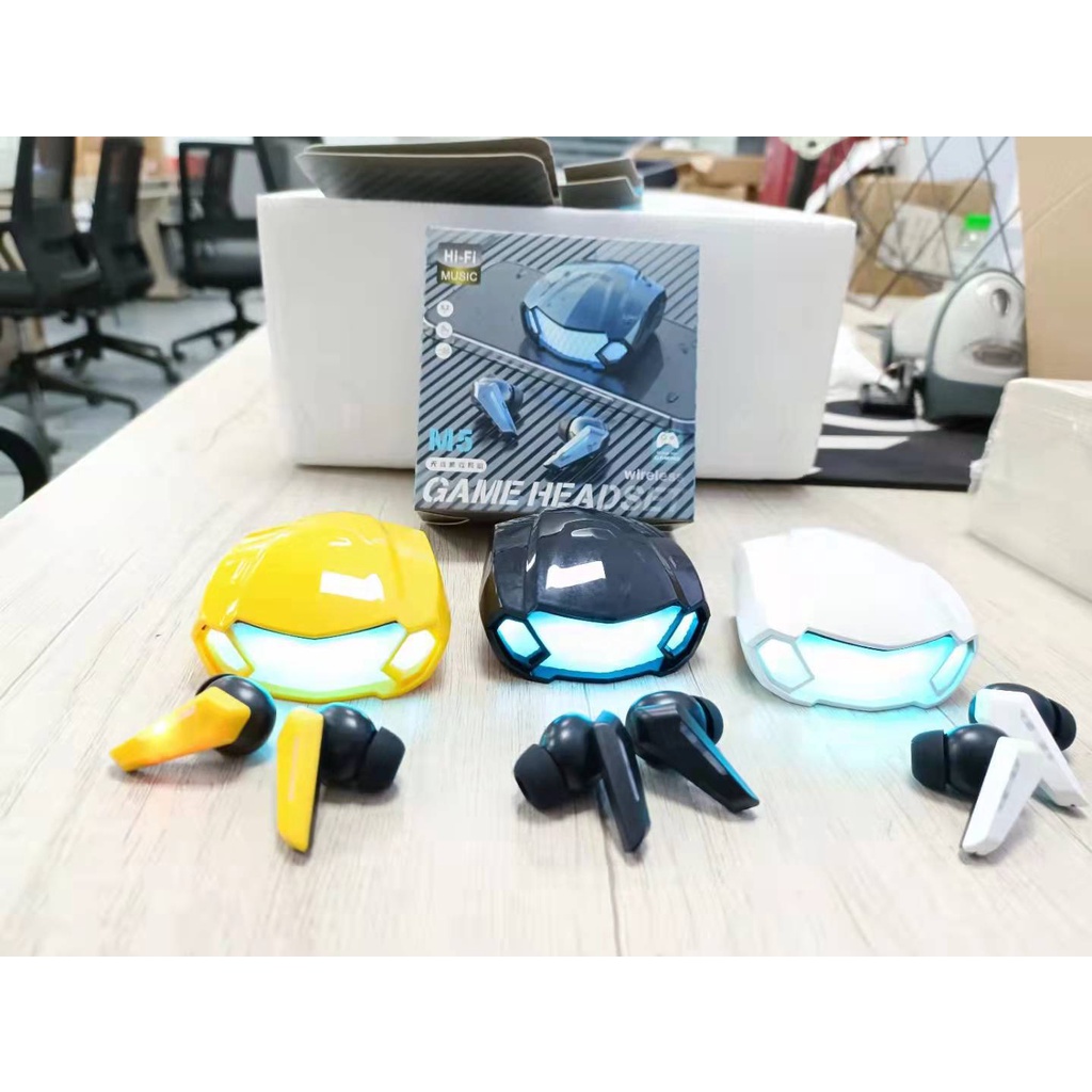 Tai nghe bluetooth Gaming M5 Autobot TWS 5.2 Tai nghe không dây bass mạnh mẽ có mic , độ trễ cực thấp